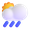 sun behind rain cloud
